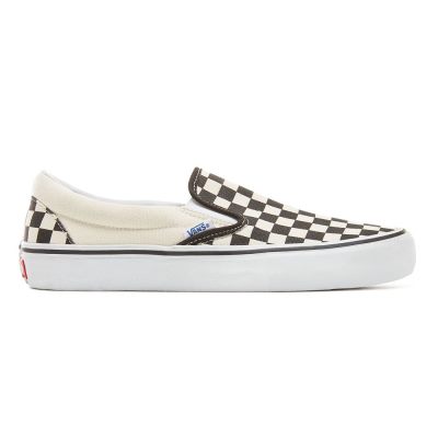 Vans Checkerboard Slip-On Pro - Kadın Kaykay Ayakkabısı (Siyah Beyaz)